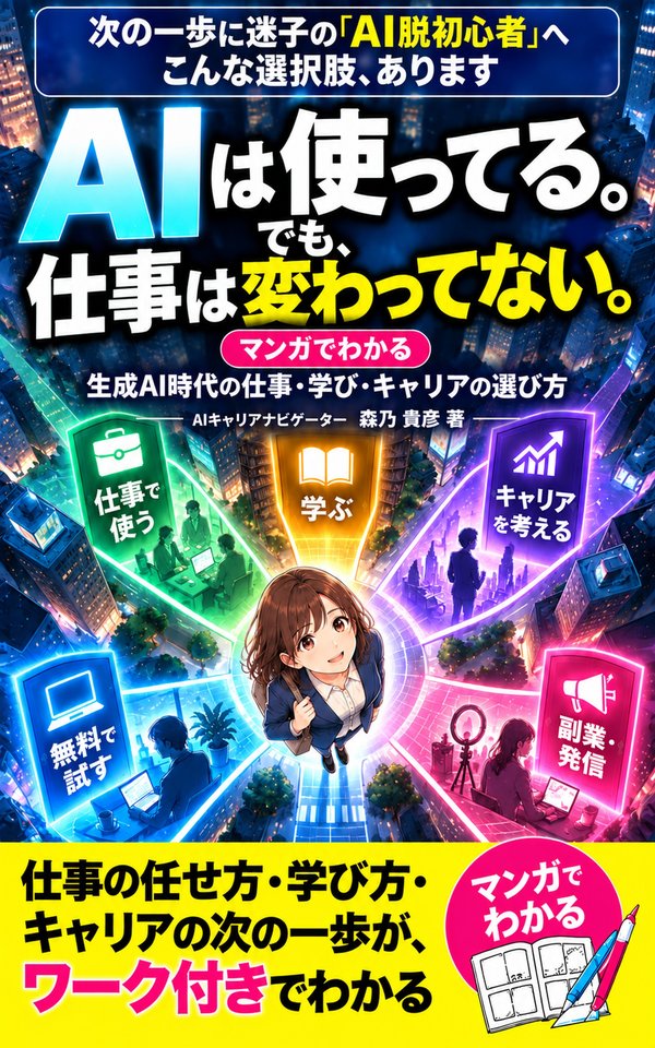『AIは使ってる。でも、仕事は変わってない。』の表紙